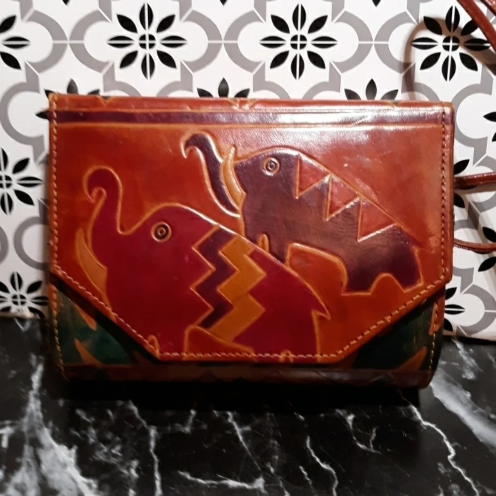 Genuine leather hand tooled in India